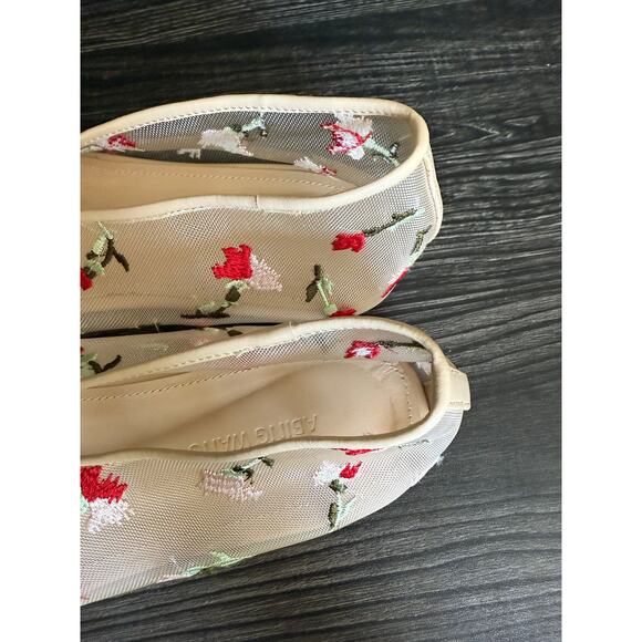 Abing Wang Sheer Flower Flats with Leather Trim Sz. 41 - Picture 5 of 7